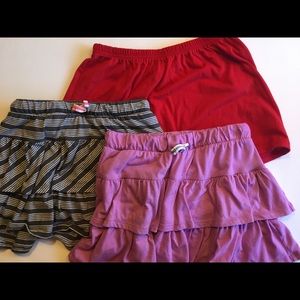 Set of 3 - skorts and skirt